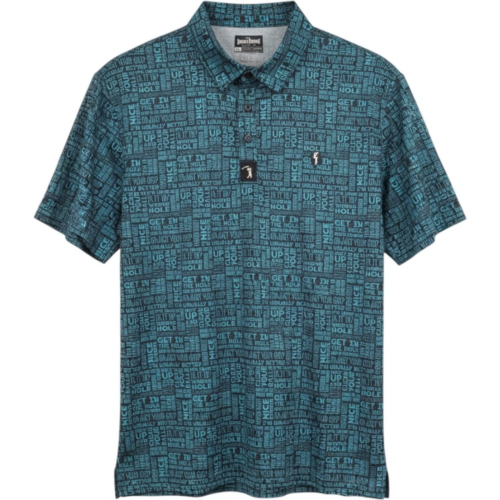 Bogey Bros Golf Co Mens XL Blue "That's What She Said" Performance Polo Shirt